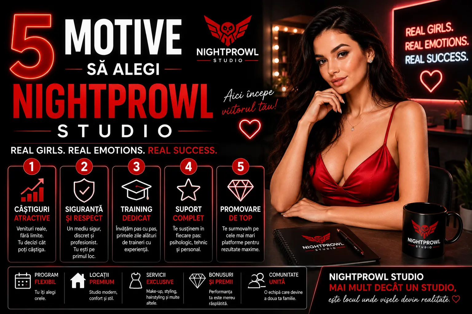 5 motive să alegi NightProwl Studio pentru videochat
