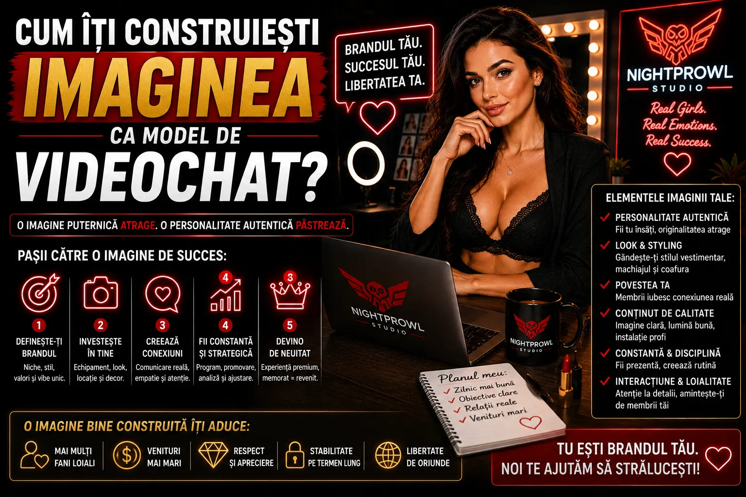 Cum îți construiești imaginea ca model de videochat
